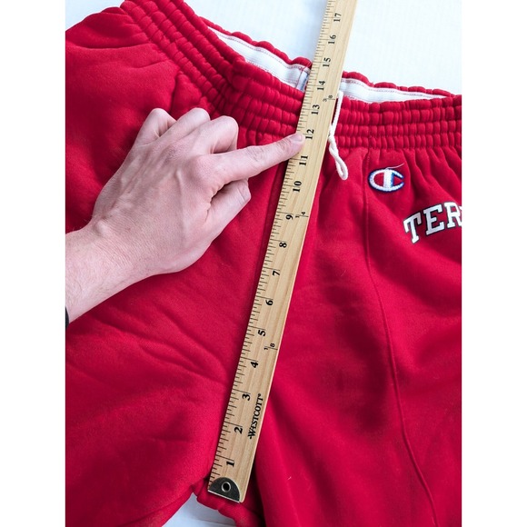 Mens XXL Vintage Champion Sweatpants Maryland Terps 80s Terps Red Double Lined - Picture 8 of 11